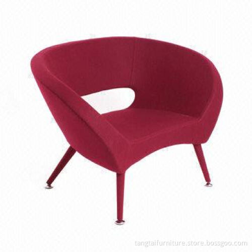 Sofa Chair, Made of Cashmere and Painted Frame, ODM/OEM Services Provided
